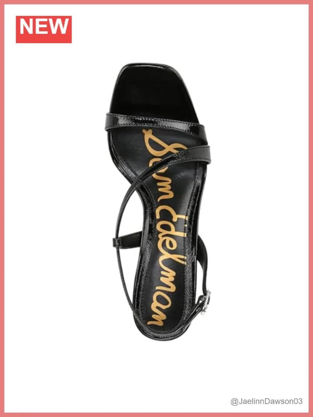 Sam Edelman Prance Heeled Sandals Kitten Heel Leather Slingback Dress Shoes
